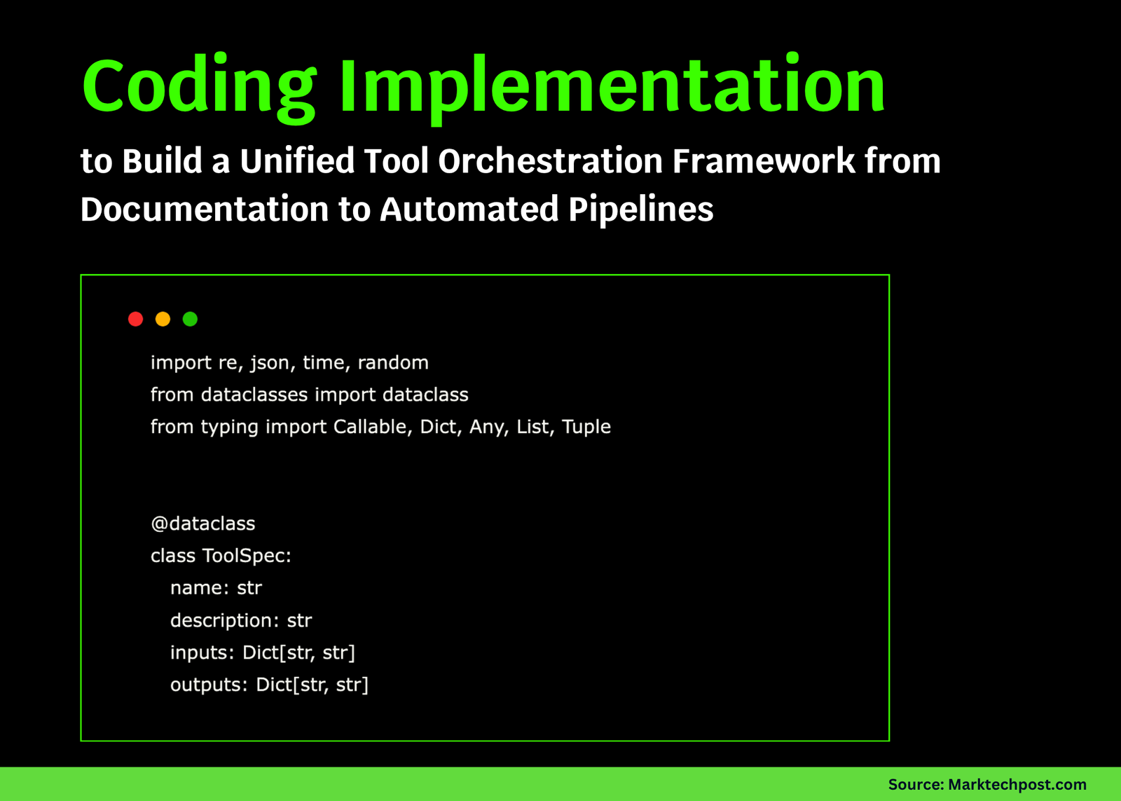 A Coding Implementation to Build a Unified Tool Orchestration Framework from Documentation to Automated Pipelines