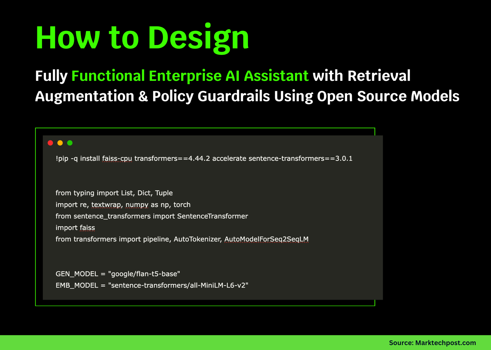 How to Design a Fully Functional Enterprise AI Assistant with Retrieval Augmentation and Policy Guardrails Using Open Source AI Models