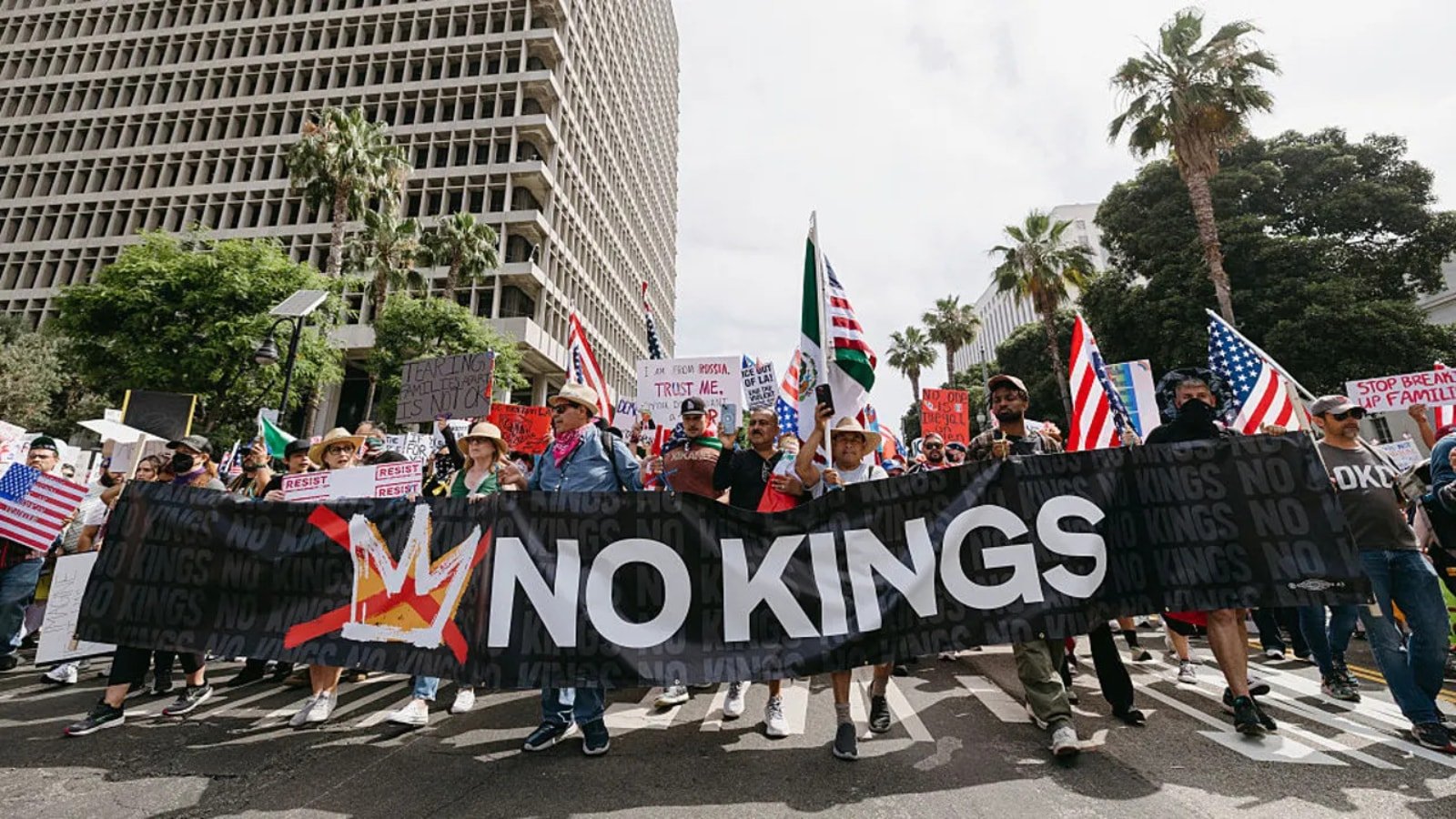 What are ‘No Kings’ protests in US?